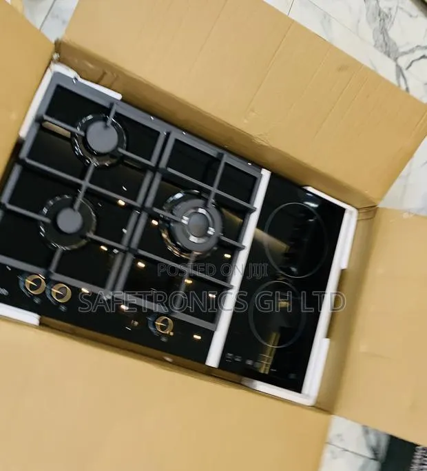 Accurate Black Kenwood 3+2 Built-in Hybrid Cooker Hob Ceramic · Photo 1