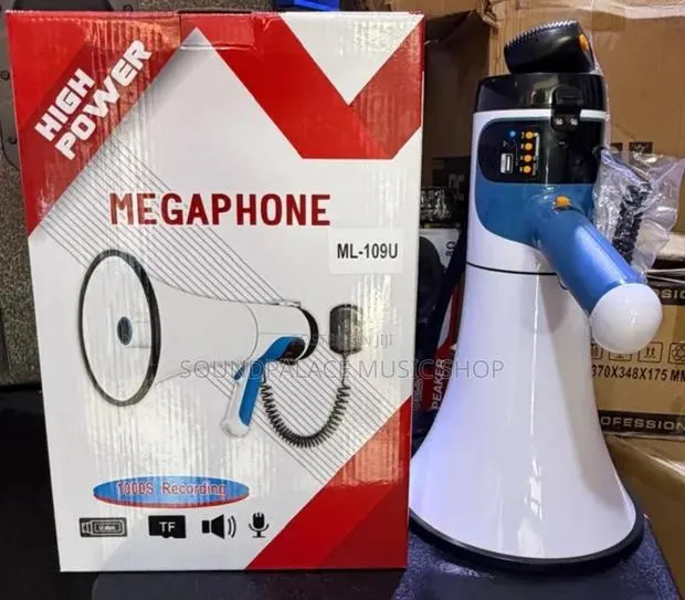 High Power Megaphone (Model Ml-109u) With a 100-Watt Megaphone · Photo 1