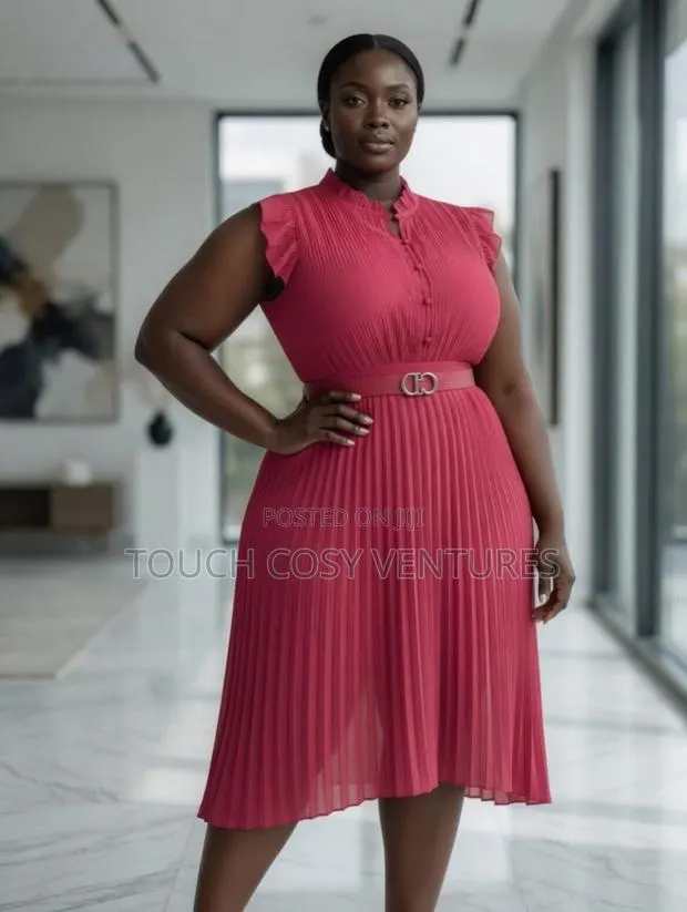 Aria Pleat Dress · Photo 1