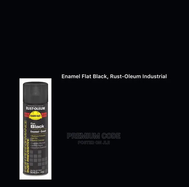 Flat Black Spray, Antirust Spray Rust-Oleum Industrial · Photo 1