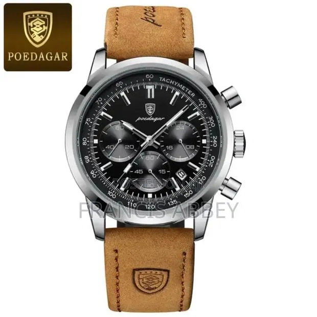 Executive Leather Wristwatch · Photo 1
