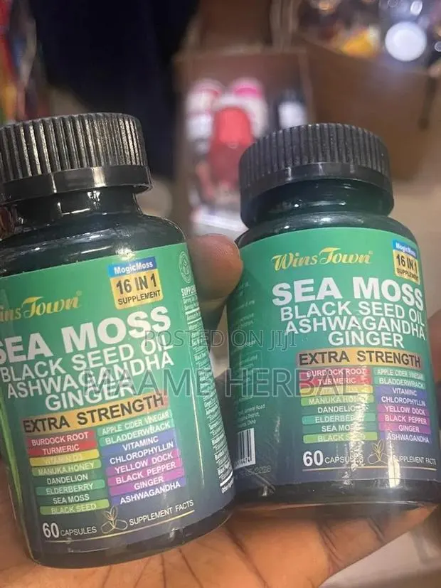 Sea Moss With Black Seeds and Ashwagandha Capusel · Photo 1