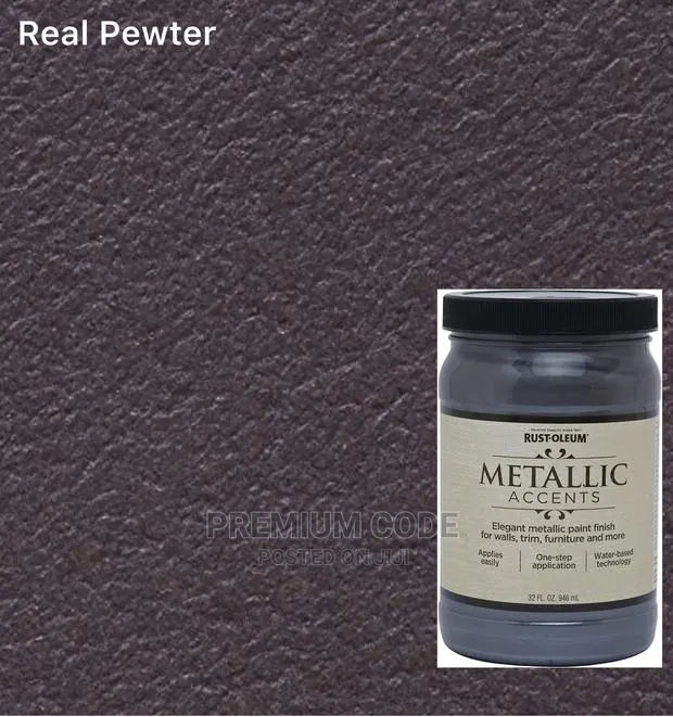 Metallic Accents Paint, Real Pewter · Photo 1