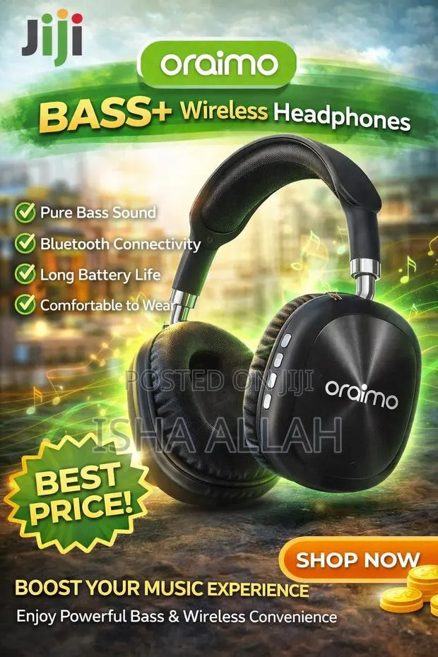 Oraimo Ori18 Bass+ Wireless Headphones · Photo 1