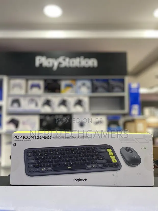 Logitech Pop Icon Wireless Keyboard Mouse Combo (Graphite · Photo 1