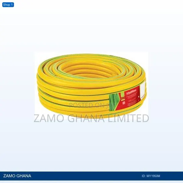 Berry 3/4 Inch X 50m Yellow Garden Hose Braided Greenline - My1950m · Photo 1