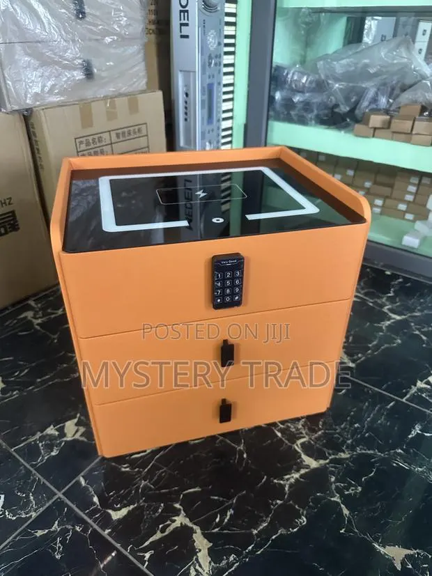 Smart Bedside Table With Wireless Charging,3LED Light,BluetoothSpeaker · Photo 1