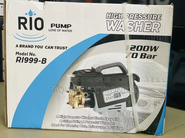 Rio High Pressure Washer Pump 1200W 70 Bar for Car, Driveway Etc 1.6hp · Photo 1