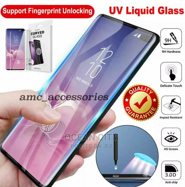 UV Glue Tempered Glass for Samsung Phones · Photo 1