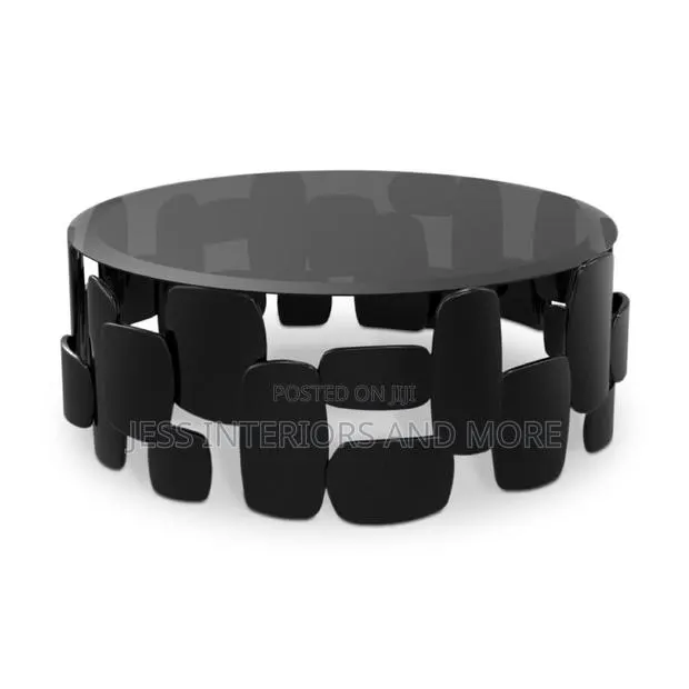 Center Table 120cm (Modern Round Glass Coffee Table) · Photo 1