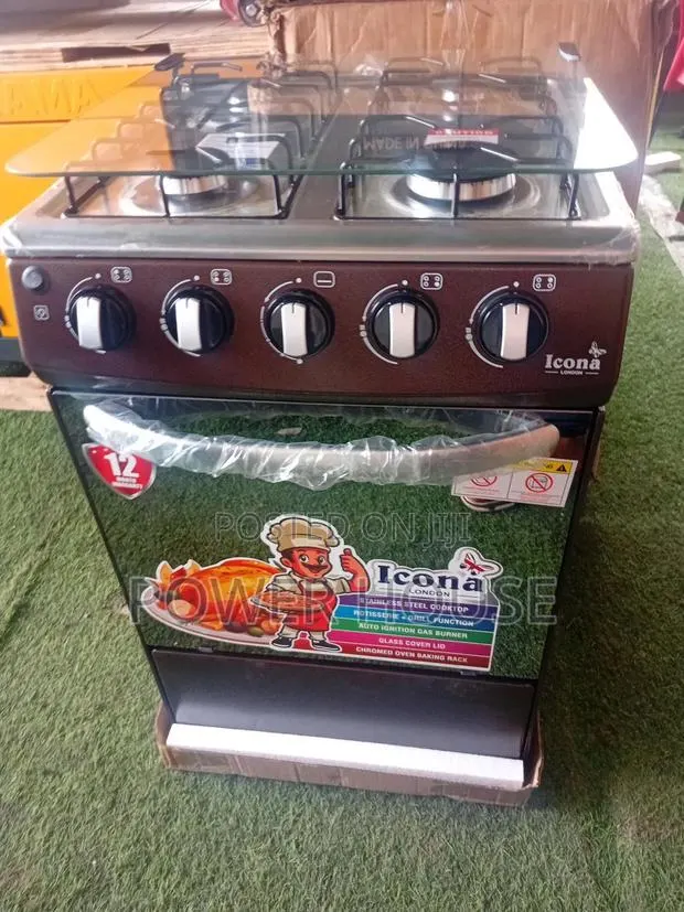 Brand New Icona 4 Burner Gas Cooker With Oven – Premium Cooking Power · Photo 1