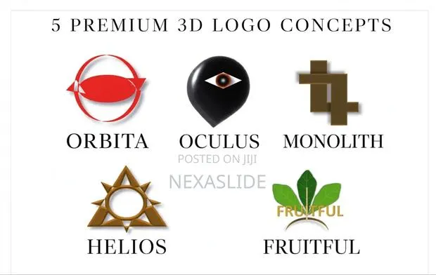 5 Premium 3D Logos - Customized With Your Company Name · Photo 1