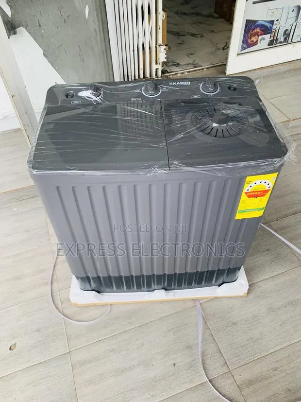 The Nasco NASTT-JS110 Is an 11 Kg Twin Tub Semi-Automatic Washing Mac · Photo 1