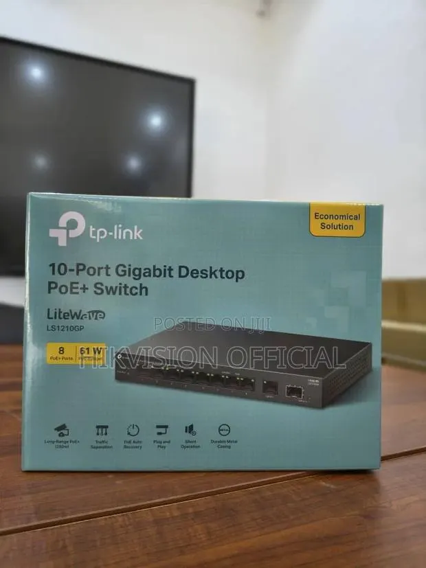 Ls1210gp New 10-Port Gigabit Desktop Switch With 8-Port Poe · Photo 1