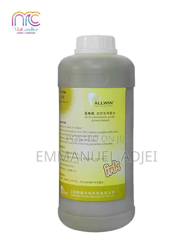 Original Eco Solvent Ink Indoor Outdoor for Dx7, Dx5, Xp600(Yellow) · Photo 1
