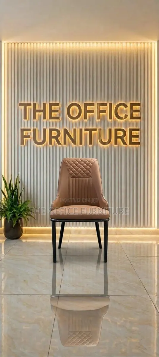 Tan High-Back Dining Chair · Photo 1
