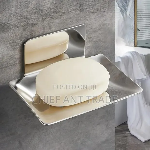 Soap Dish. Flat White and Silver · Photo 3