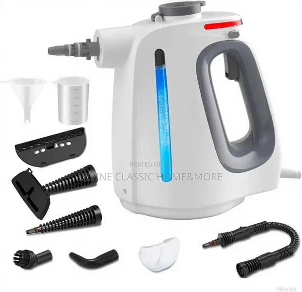 Handheld Pressurized Steam Cleaner With 9 Pcs Accessories, Portable · Photo 1