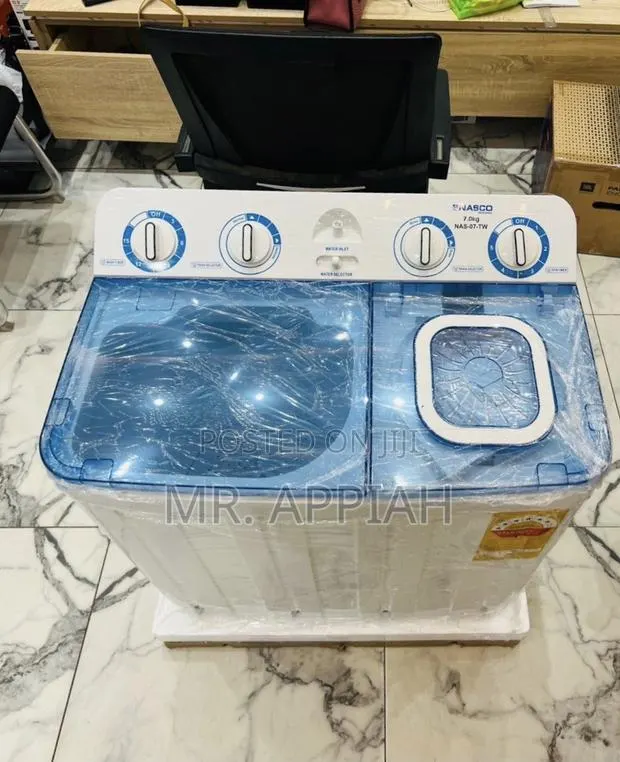 Super Reliable Nasco 7kg Spin Dry Electric Washing(Transparant Lid) · Photo 1