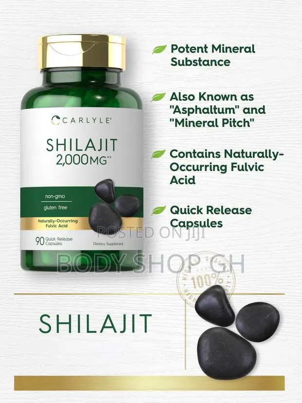 100% Pure Himalayan Shilajit Extract With Fulvic Acid, 90 Caps · Photo 1