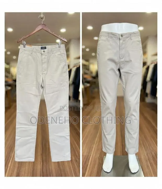 Men's Khaki Chinos-Neat Fit, Comfortable Wear · Photo 1