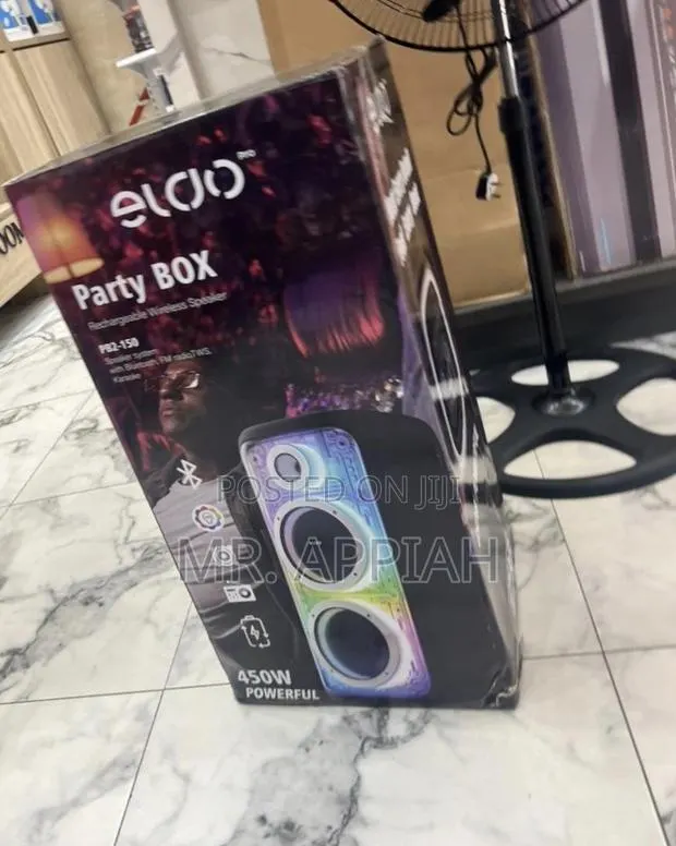 Get Premium Eldo Pb2-150 Double 8" Portable Bluetooth Speaker(Black). · Photo 1