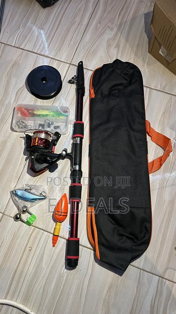 Fishing Rod Set With Floats, Baits/Lures, Fishing Line, Hooks · Photo 1