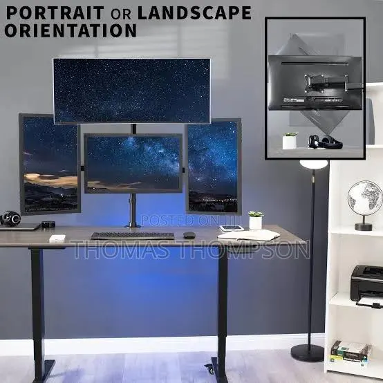 VIVO Quad Monitor Free-Standing Desk Mount · Photo 4