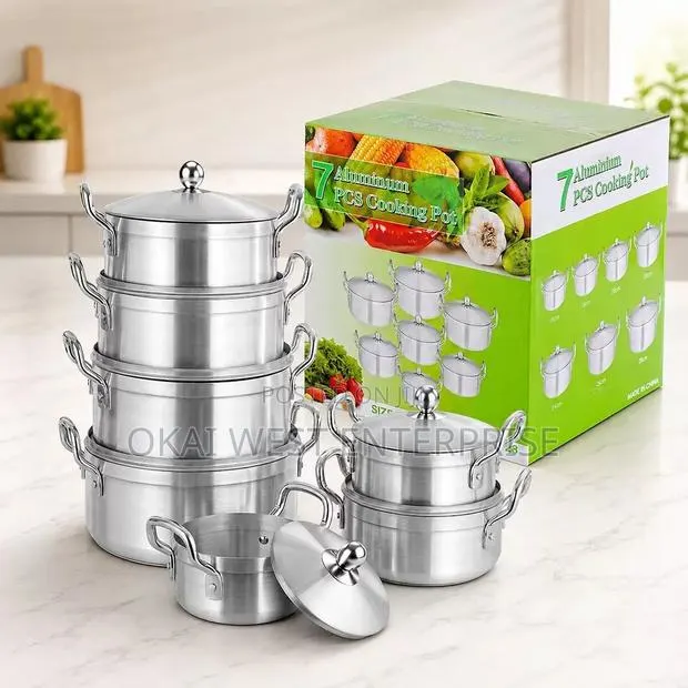 7-Piece Thickened Aluminum Cooking Pot Set