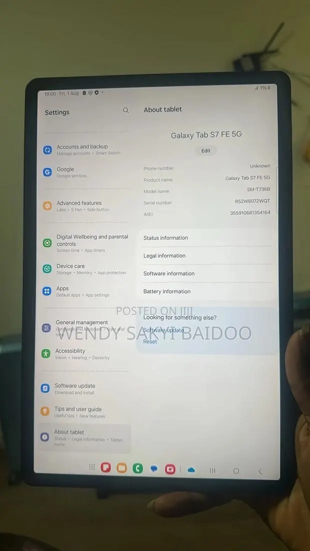 Samsung Galaxy Tab S7 FE 128 GB Gray · Photo 1