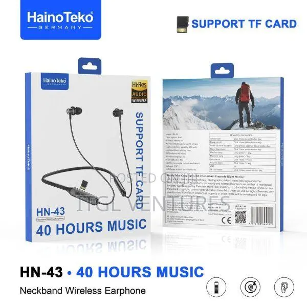 Haino Teko Neckband Wireless Earphone Hn-43 · Photo 1
