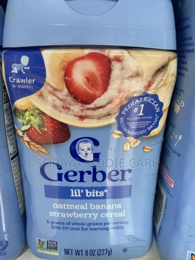 Gerber Lil Bits Oatmeal Banana Strawberry Cereal · Photo 1