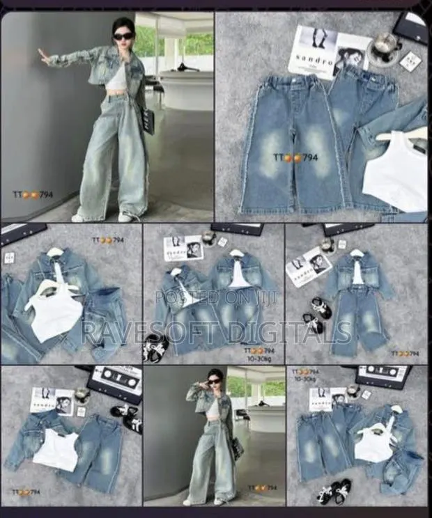 Girls Quality Jeans 3in1 Set · Photo 1