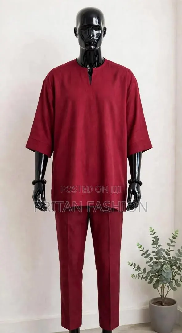 Pinstripe/Cashmere Kaftan · Photo 1