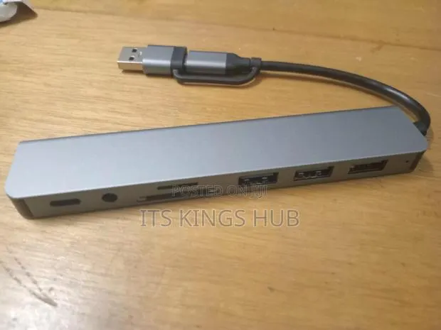 8 in 2 Usb C Hub Adapter for Macbook, Galaxy, Pad, Windows, Laptop · Photo 1