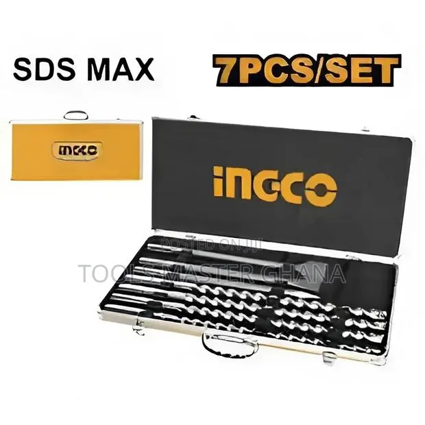 7 PCS SDS Max Hammer Drill Bit and Chisel Set - Akd5075 · Photo 1