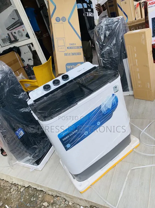 Get a New Midea 7.0kg Semi Auto Washing Machine Mf100w70/W-Gh · Photo 1