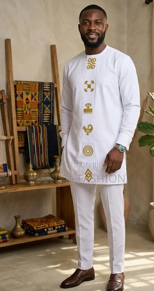 Men's White Kaftan
