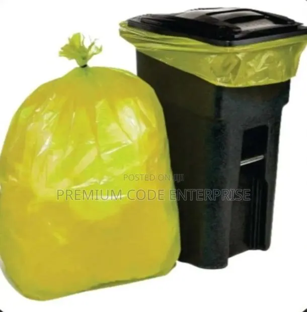 240 Liters Dustbin Liner-Yellow (Extra Large), 90 PCS/ Pack · Photo 1
