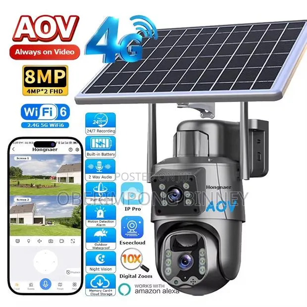 4g Solar CCTV Camera V380 Pro Dual Lens · Photo 1