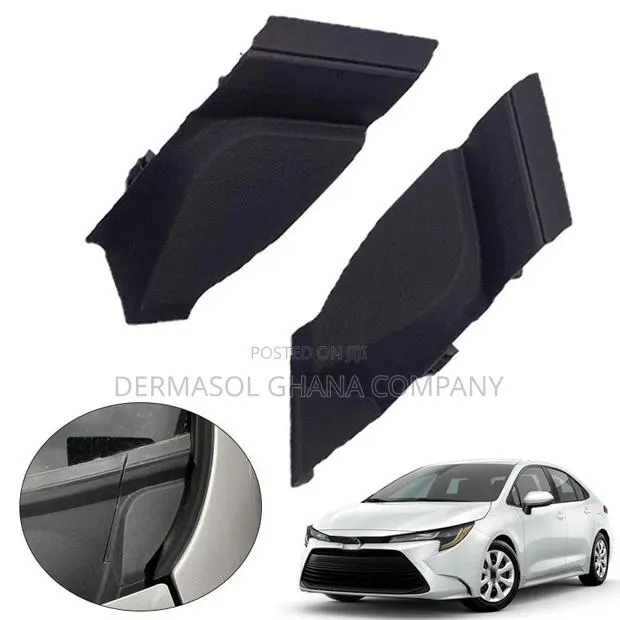 Toyota Corolla 2021-24 Pair Fr Windshield Wiper Side Cowl Trim Black