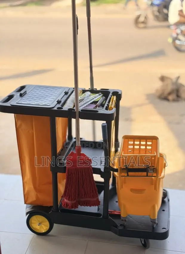 Industrial Mop Bucket Trolley Set · Photo 1