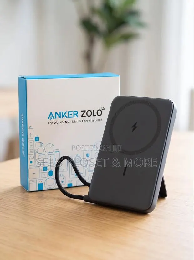Anker Zolo Power Bank (10K, Magnetic, Built-in USB-C Cable Model A1685 · Photo 1