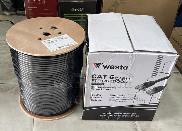 Outdoor Cat6 Cable 305m FTP Westa Solid Cable · Photo 1