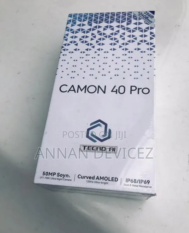 New Tecno Camon 40 Pro 4G 256 GB Black · Photo 1