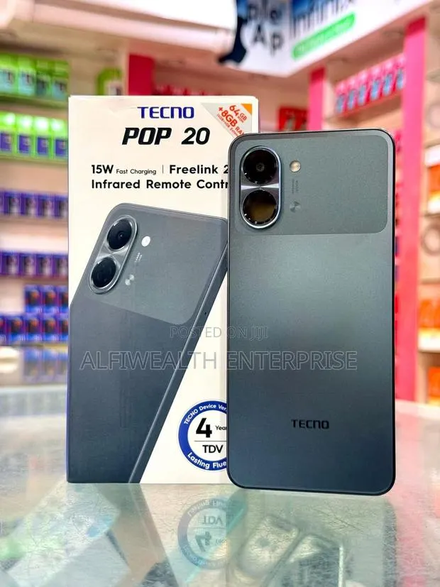 New Tecno Pop 20 128 GB Black · Photo 1