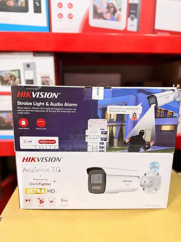 Hikvision 16mp Ds-2cd2t166g3-Is2uy/S(L)(Rb) Acusense Strobe Light Ip · Photo 1