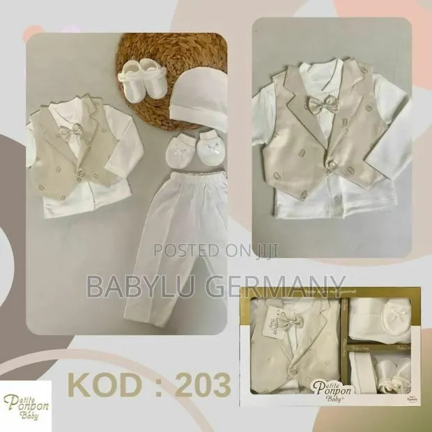 Custom Naming or Christening Baby Boy Luxury Suit · Photo 1