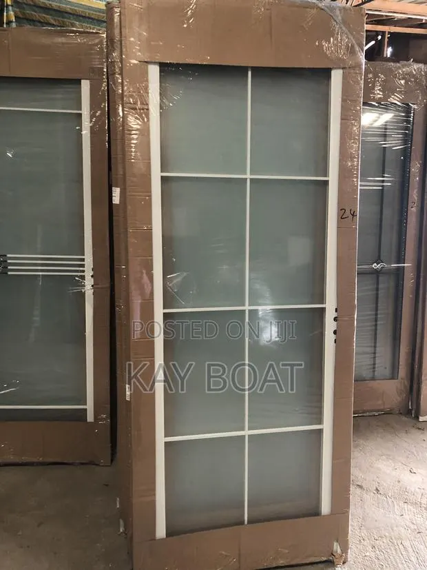 A White Frame Glass Door · Photo 1