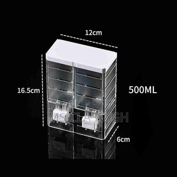 Wall-Mounted Soap Dispenser 250ml, Transparent for Shower Ge · Photo 1